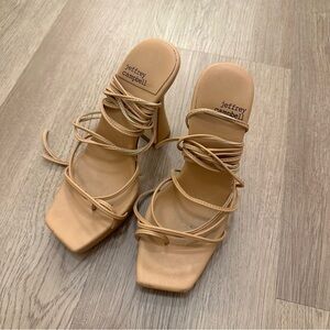 Jeffrey Campbell Nude Strappy Heels